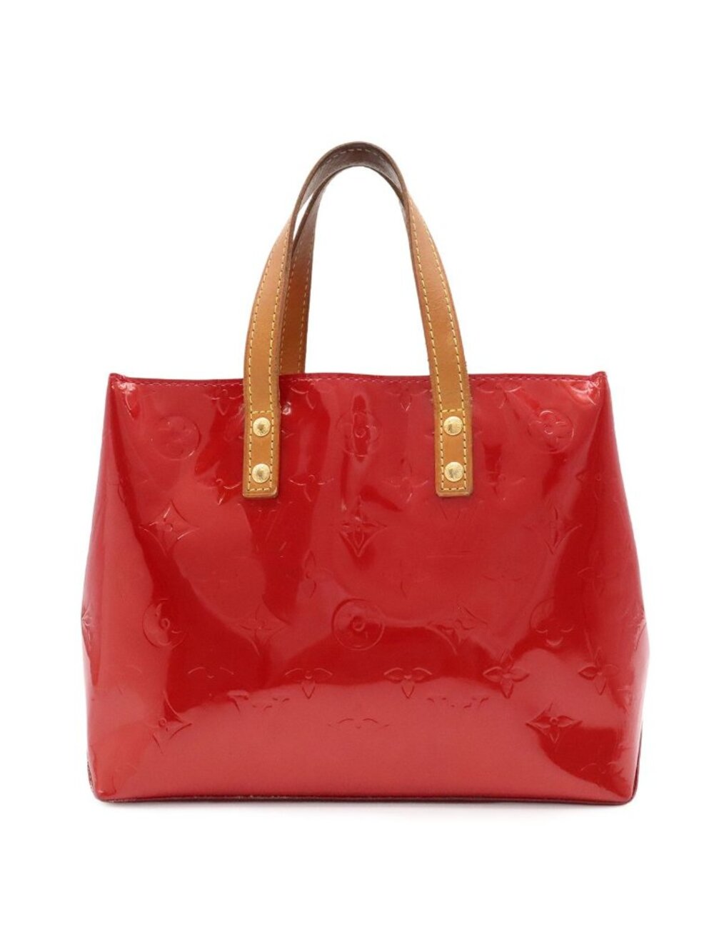 Louis Vuitton Monogram Vernis Reade PM Handbag Mini Tote Patent Leather Pomme